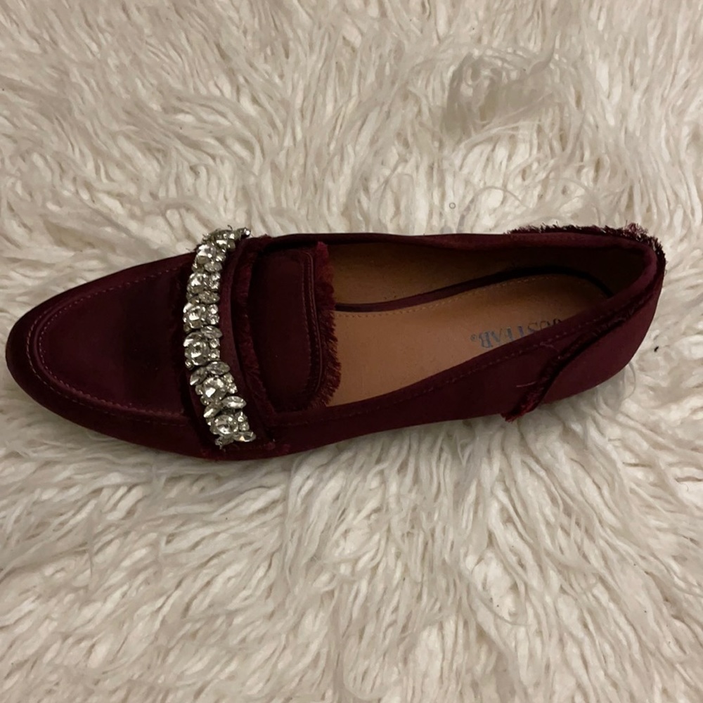 Satin with Jewels Flat